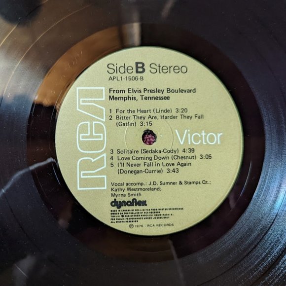 20% OFF Vintage Vinyl LP–From Elvis Presley Boulevard, Memphis,  Tennessee - Picture 7 of 7